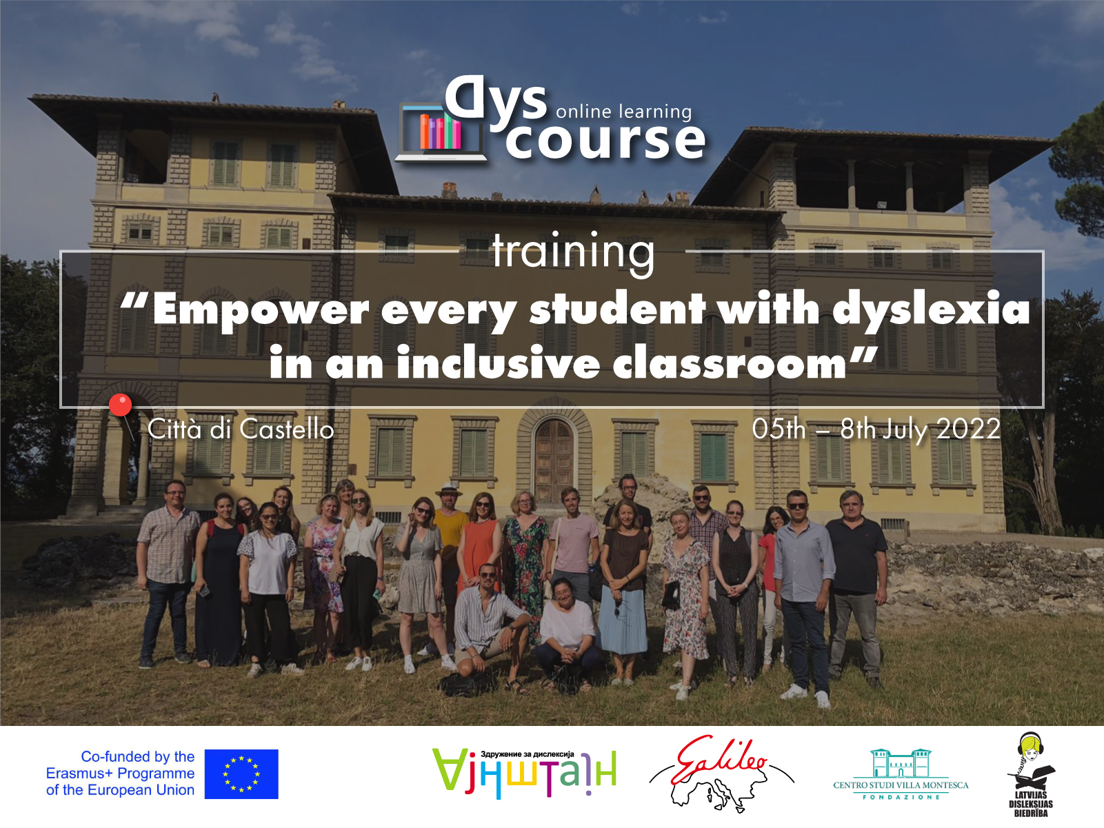 Обука „Зајакнување на поддршката за учениците со дислексија во училницата„, Чита Ди Кастело Италија